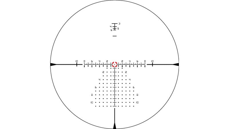 Vortex AMG 1-10x24 FFP Riflescope - EBR-9 MRAD reticle detail