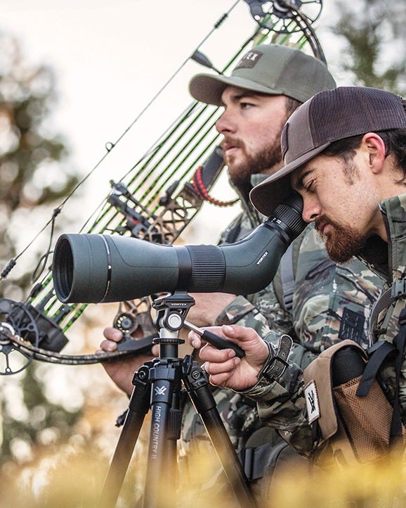 Vortex Diamondback HD 20-60x85 Spotting Scope in use in the field