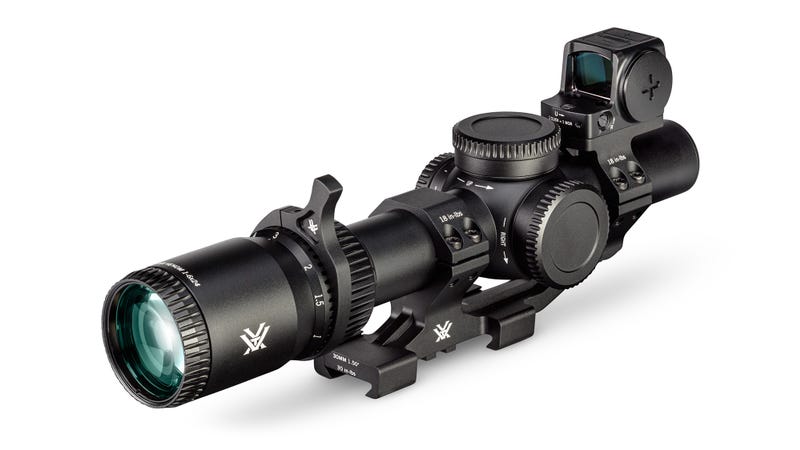 Vortex Venom 1-6x24 + Enclosed Red Dot Bundle - back-right angle