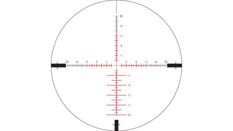 Vortex Viper PST Gen II 5-25x50 Riflescope - EBR-4 MOA reticle detail