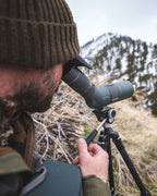 Vortex Razor HD 13-39x56 Spotting Scope in use on tripod