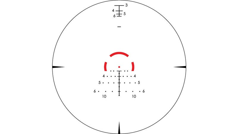 Vortex Venom 1-6x24 + Enclosed Red Dot Bundle - AR-BDC3 reticle detail