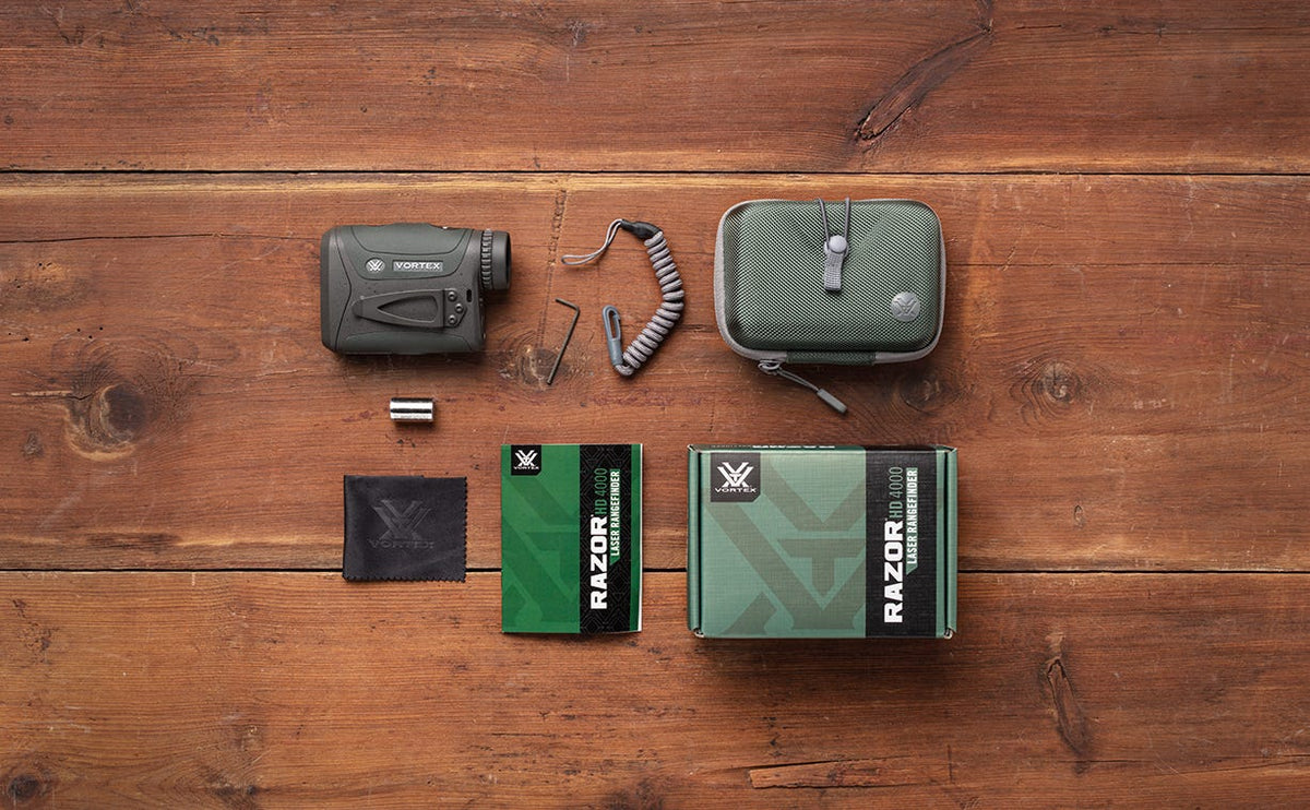 Vortex Razor HD 4000 Rangefinder - what's in the box