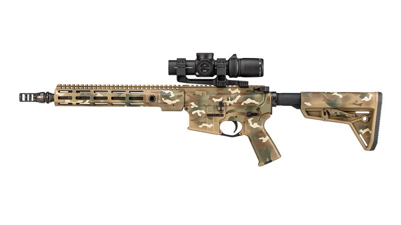 Vortex AMG 1-10x24 FFP Riflescope - mounted on rifle