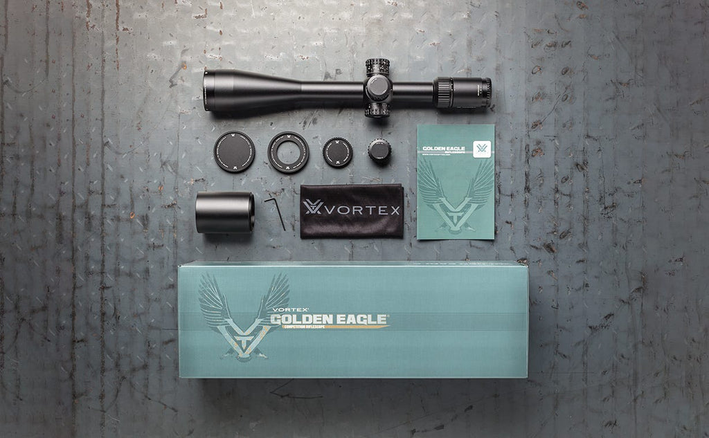 Vortex Golden Eagle HD 15-60x52 Riflescope - what's in the box