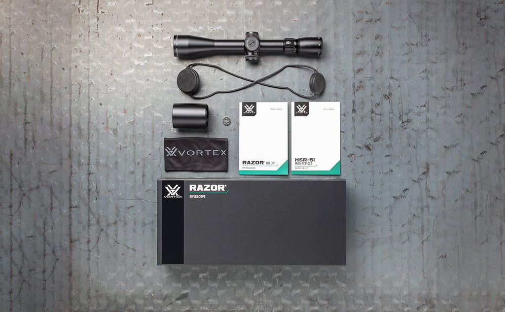 Vortex Razor HD LHT 3-15x42 Riflescope - what's in the box