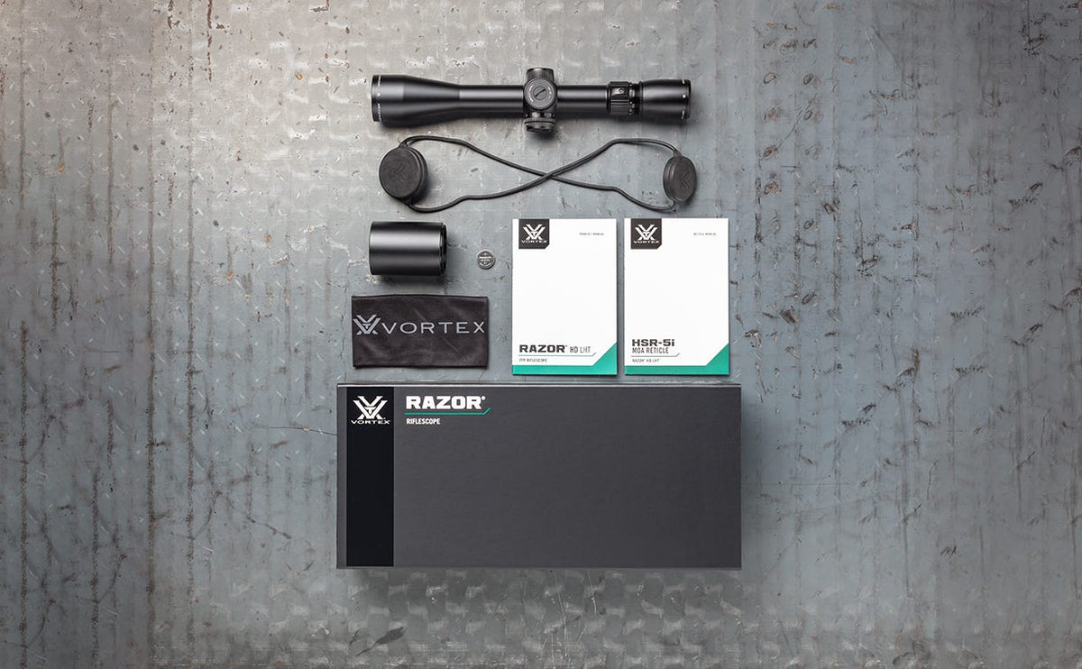 Vortex Razor HD LHT 3-15x42 Riflescope - what's in the box
