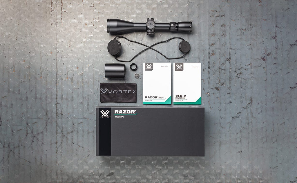 Vortex Razor HD LHT 4.5-22x50 FFP Riflescope - what's in the box