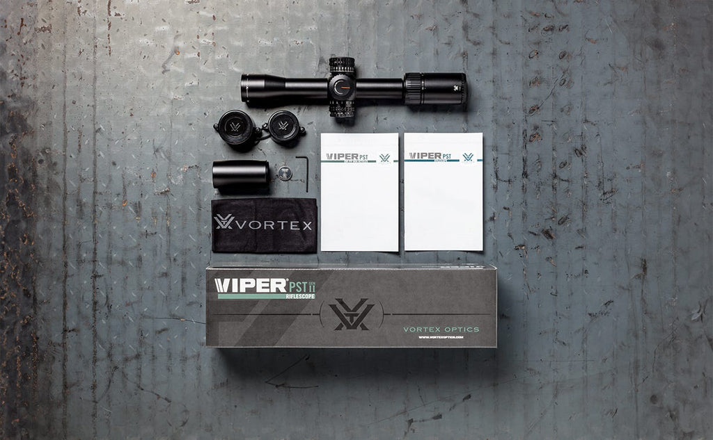 Vortex Viper PST Gen II 2.5-10x32 FFP Riflescope - what's in the box