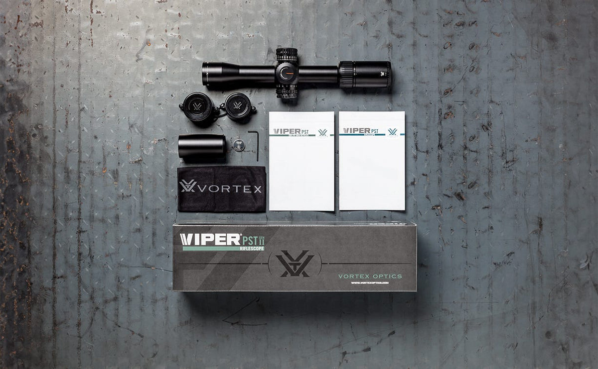 Vortex Viper PST Gen II 2.5-10x32 FFP Riflescope - what's in the box