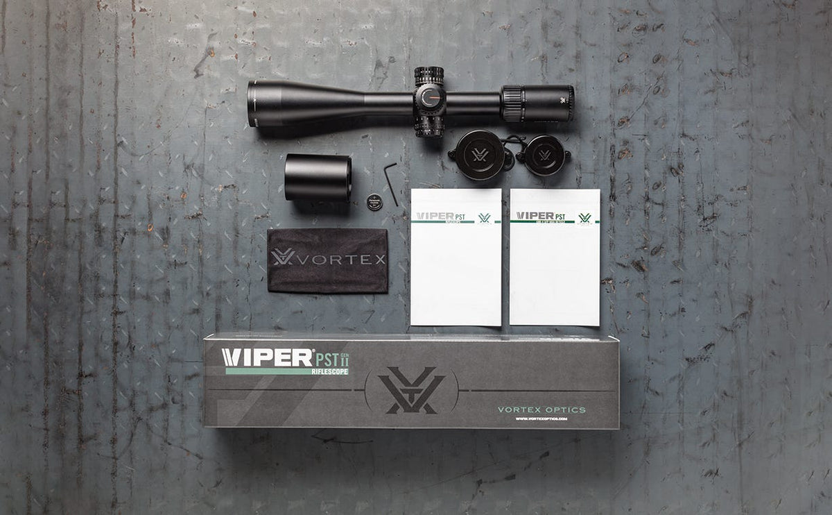 Vortex Viper PST Gen II 5-25x50 SFP EBR-4 Riflescope - what's in the box
