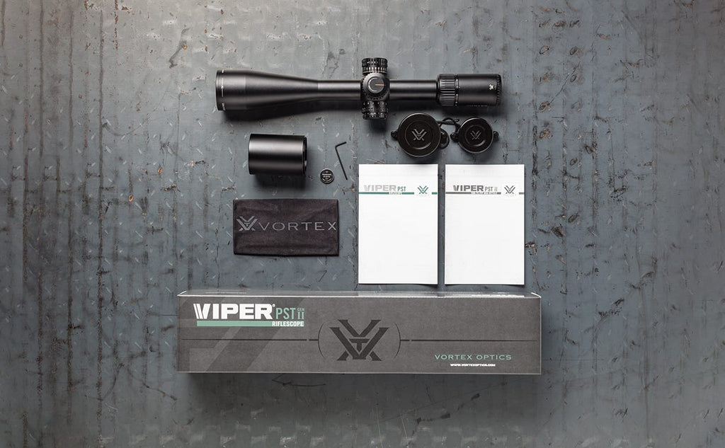 Vortex Viper PST Gen II 5-25x50 FFP EBR-7C Riflescope - what's in the box