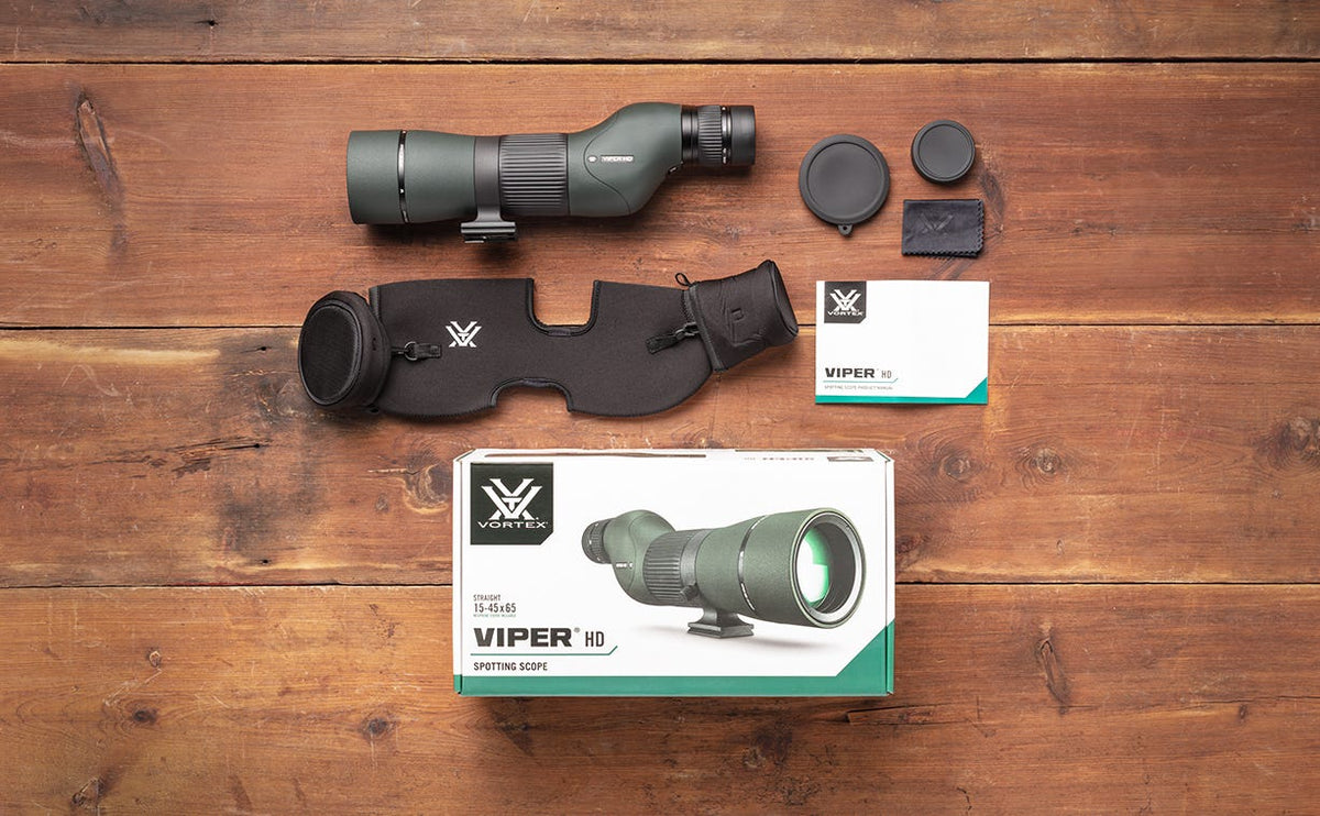 Vortex Viper HD 15-45x65 Spotting Scope - what's in the box