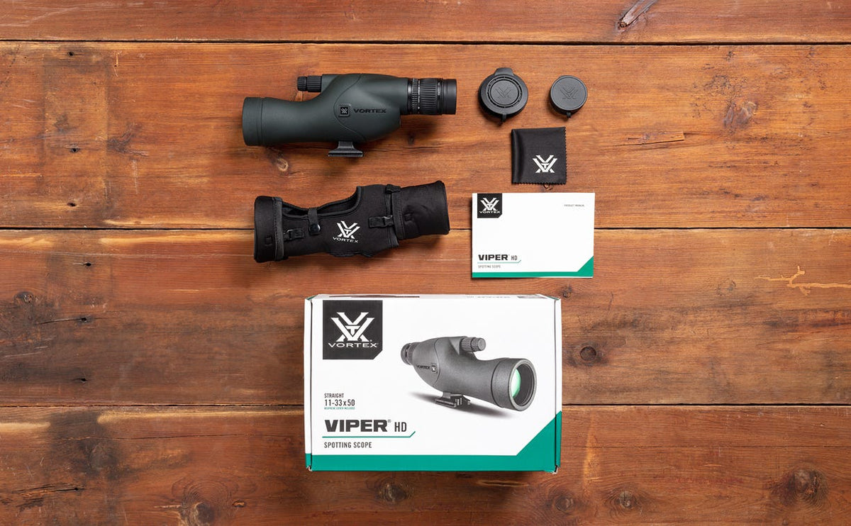 Vortex Viper HD 11-33x50 Spotting Scope - what's in the box
