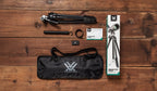 Vortex Mountain Pass Aluminium Tripod Kit with Pan Head - what's in the box