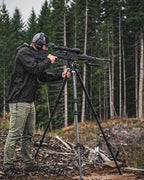 Vortex Radian Carbon Fibre Tripod in use with spotting scope