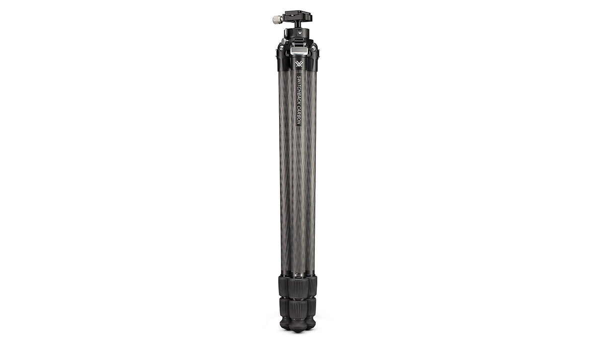 Vortex Switchback Carbon Tripod collapsed for travel